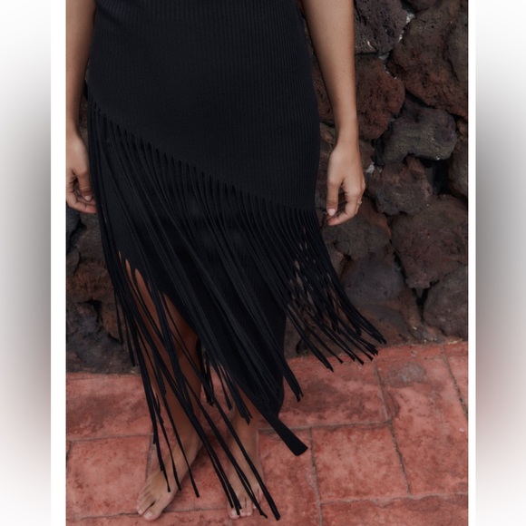 NWT Zara fringe knit top - Picture 3 of 7